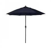 CALIFORNIA UMBRELLA 7.5' Bronze Aluminum Market Patio Umbrella, Olefin Navy 194061336502